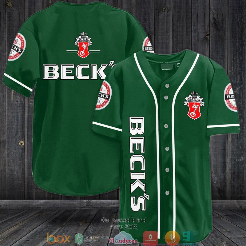 BEST Beck's Baseball Jersey baseball jersey product view 1