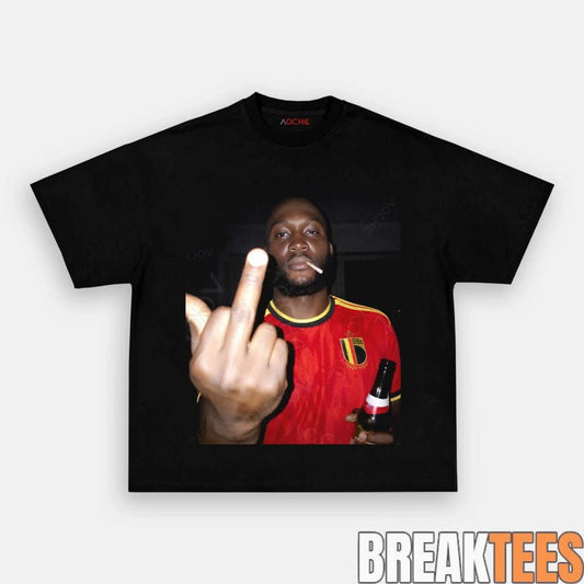 Belgium Football Team Lukaku Drunk Smoke Tee Unisex T-shirt, Sweatshirt, Hoodie, Long Sleeve Tee - T-Shirt, Sweatshirt, Hoodie