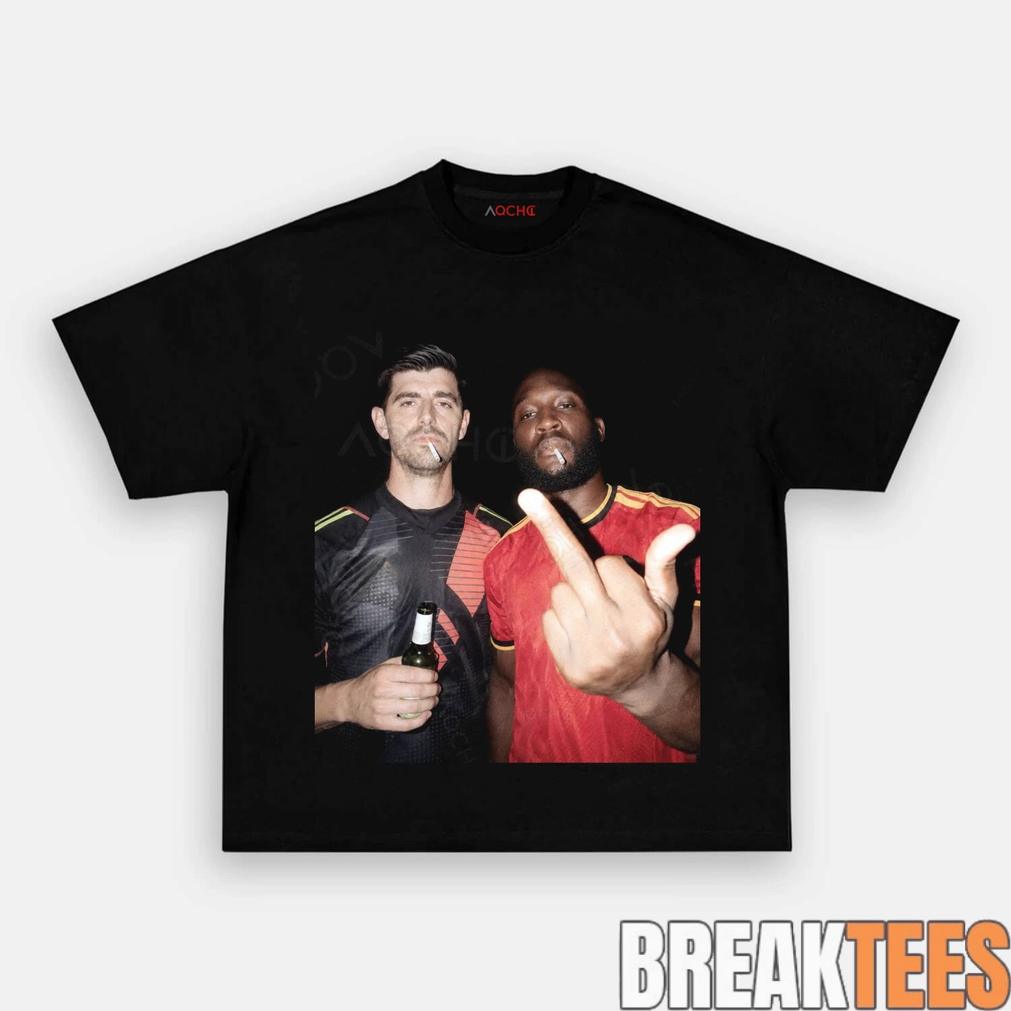 Belgium Football Team Thibaut Courtois x Lukaku Drunk Tee Unisex T-shirt, Sweatshirt, Hoodie, Long Sleeve Tee - T-Shirt, Sweatshirt, Hoodie