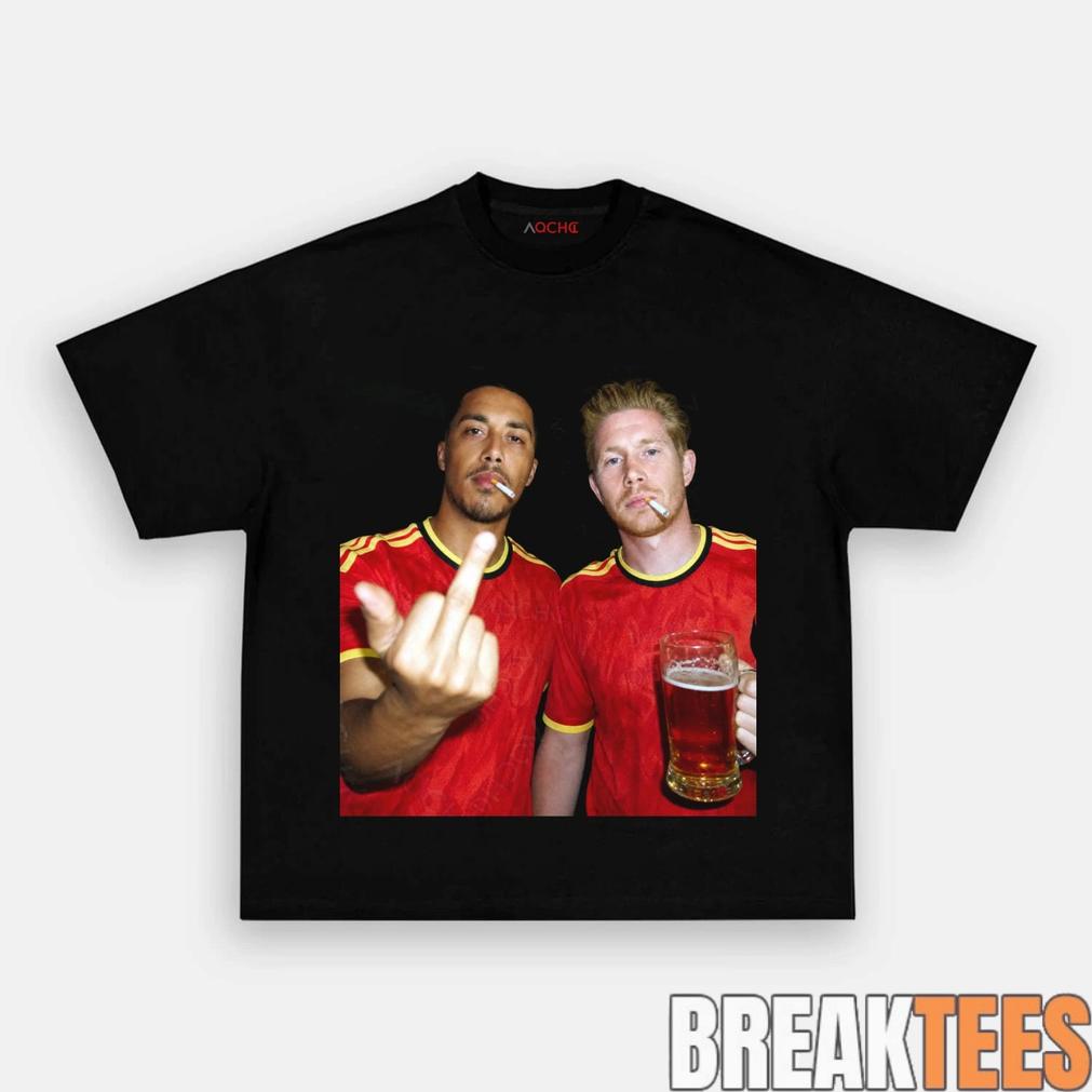 Belgium Football Team Tielemans x De Bruyne Drunk Tee Unisex T-shirt, Sweatshirt, Hoodie, Long Sleeve Tee - T-Shirt, Sweatshirt, Hoodie