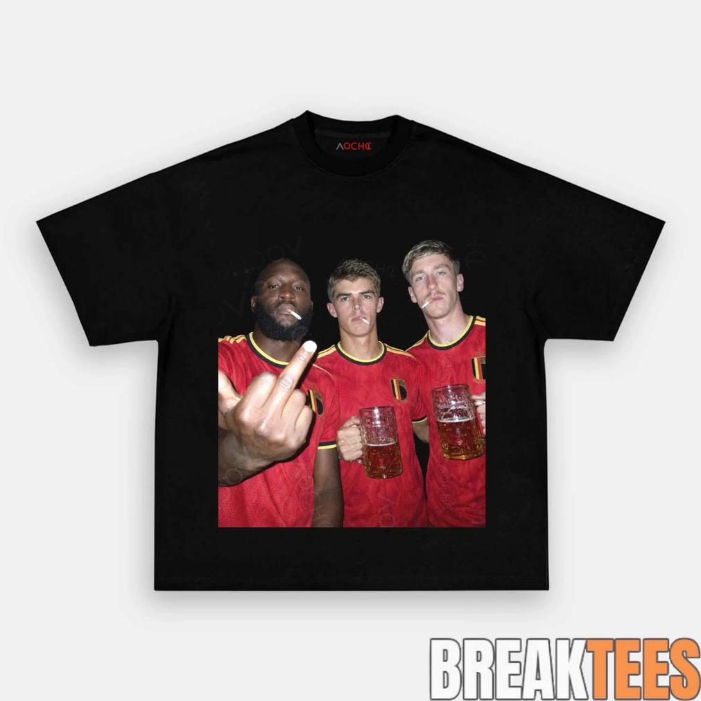 Belgium Football Team Trio Cigarettes and Glory Tee Unisex T-shirt, Sweatshirt, Hoodie, Long Sleeve Tee - T-Shirt, Sweatshirt, Hoodie