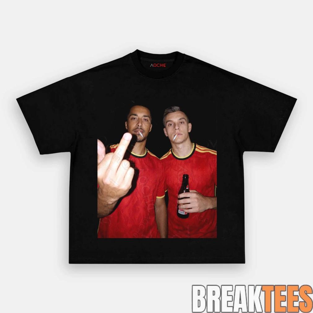 Belgium Football Team Trossard x Tielemans Drunk Tee Unisex T-shirt, Sweatshirt, Hoodie, Long Sleeve Tee - T-Shirt, Sweatshirt, Hoodie