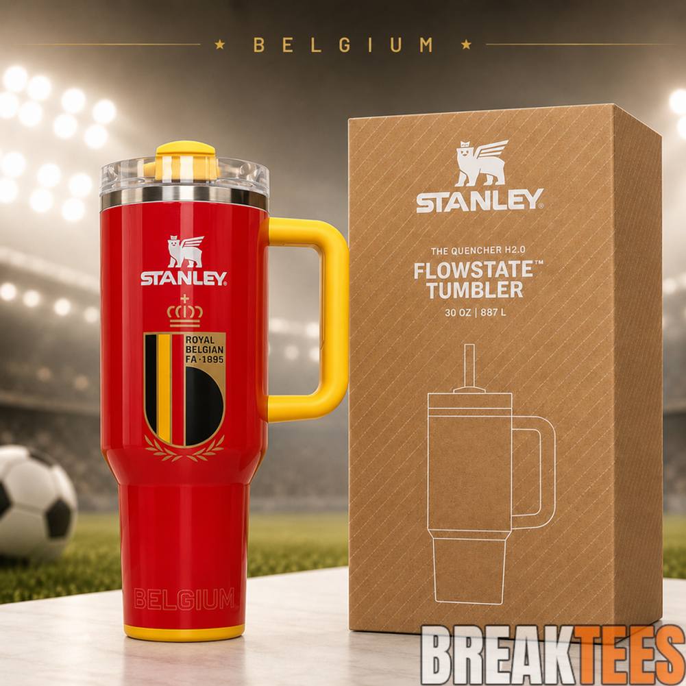 Belgium National Team WC26 Stanley Tumbler Unisex T-shirt, Sweatshirt, Hoodie, Long Sleeve Tee - T-Shirt, Sweatshirt, Hoodie