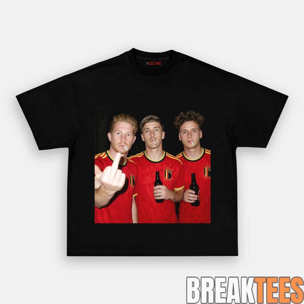Belgium Trio Drunk Smoke Tee Unisex T-shirt, Sweatshirt, Hoodie, Long Sleeve Tee - T-Shirt, Sweatshirt, Hoodie