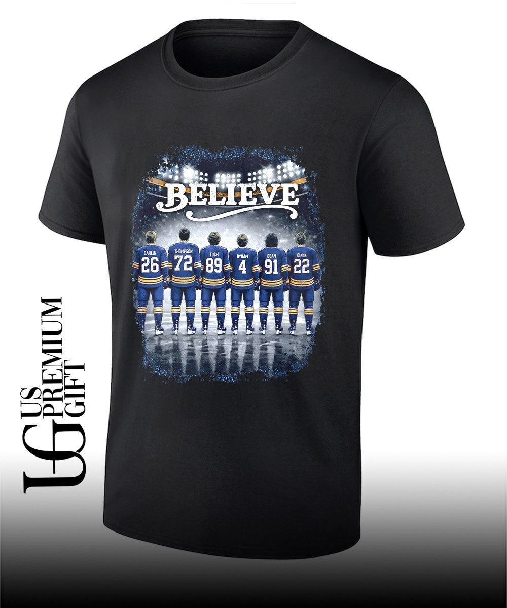 Believe Buffalo Sabres Hockey 2026 Playoffs shirt Unisex T-shirt, Sweatshirt, Hoodie, Long Sleeve Tee - T-Shirt, Sweatshirt, Hoodie