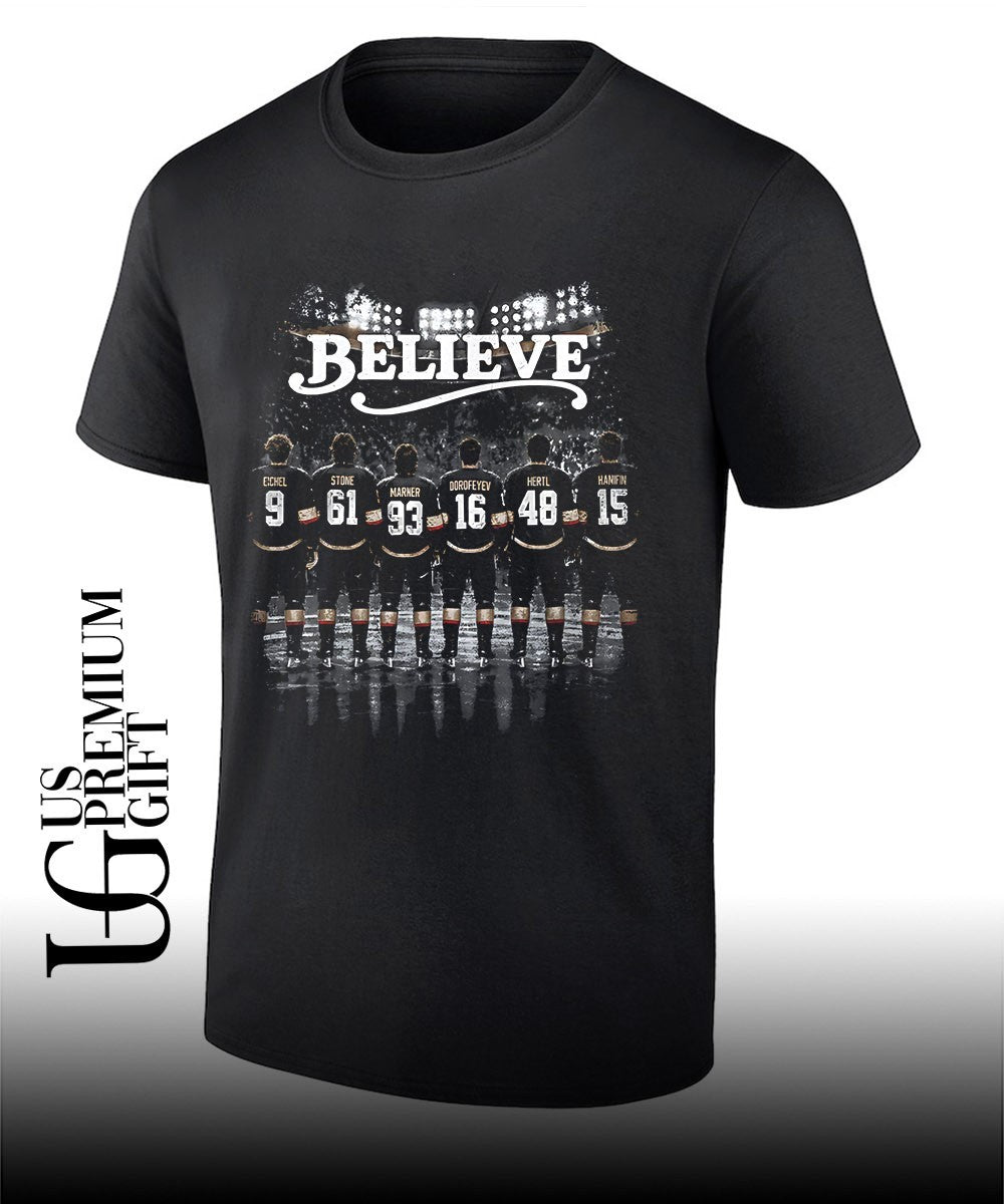 Believe Vegas Golden Knights Hockey 2026 Playoffs shirt Unisex T-shirt, Sweatshirt, Hoodie, Long Sleeve Tee - T-Shirt, Sweatshirt, Hoodie