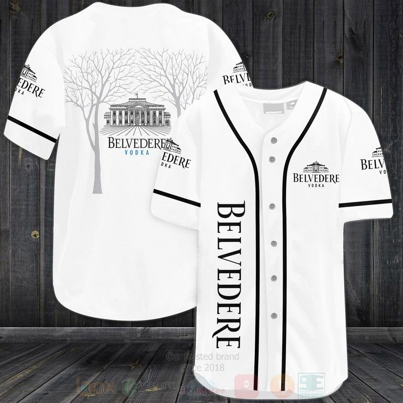 FASHION Belvedere Vodka Baseball Jerseys Botton Shirt baseball jersey product view 1