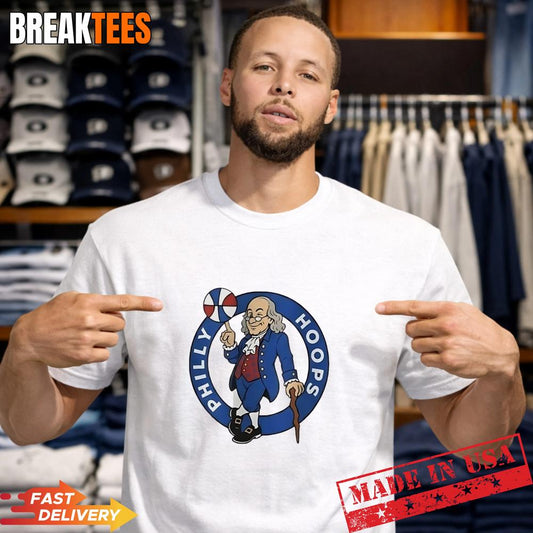 Ben Franklin Philly hoops Philadelphia 76ers T-Shirt Unisex T-shirt, Sweatshirt, Hoodie, Long Sleeve Tee - T-Shirt, Sweatshirt, Hoodie