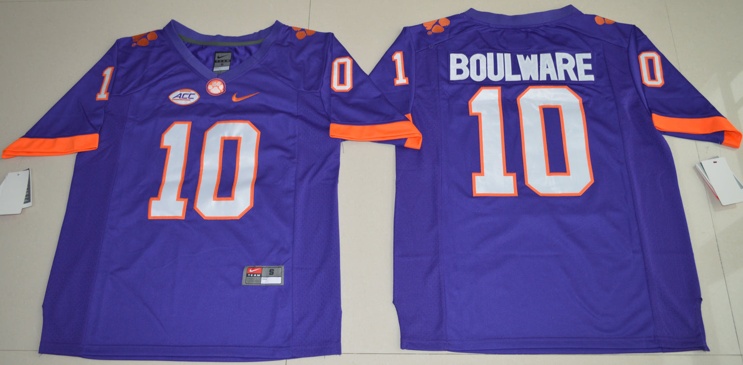 Ben Boulware 10 Purple 2016 College Football Jersey football jersey product view 1