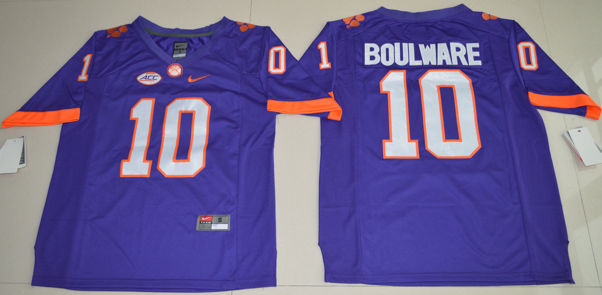 Ben Boulware 10 Purple 2016 College Football Jersey football jersey product view 1