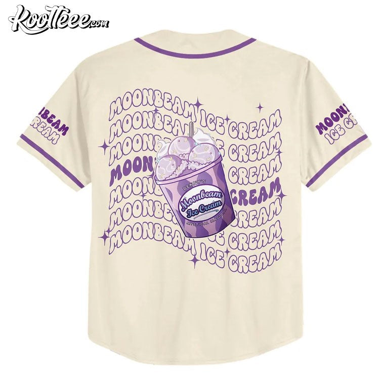 Benson Boone Moonbeam Ice Cream Mystical Magical Custom Baseball Jersey baseball jersey product view 4