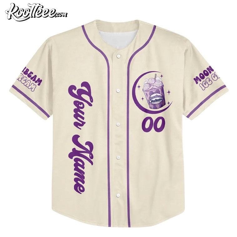 Benson Boone Moonbeam Ice Cream Mystical Magical Custom Baseball Jersey baseball jersey product view 3
