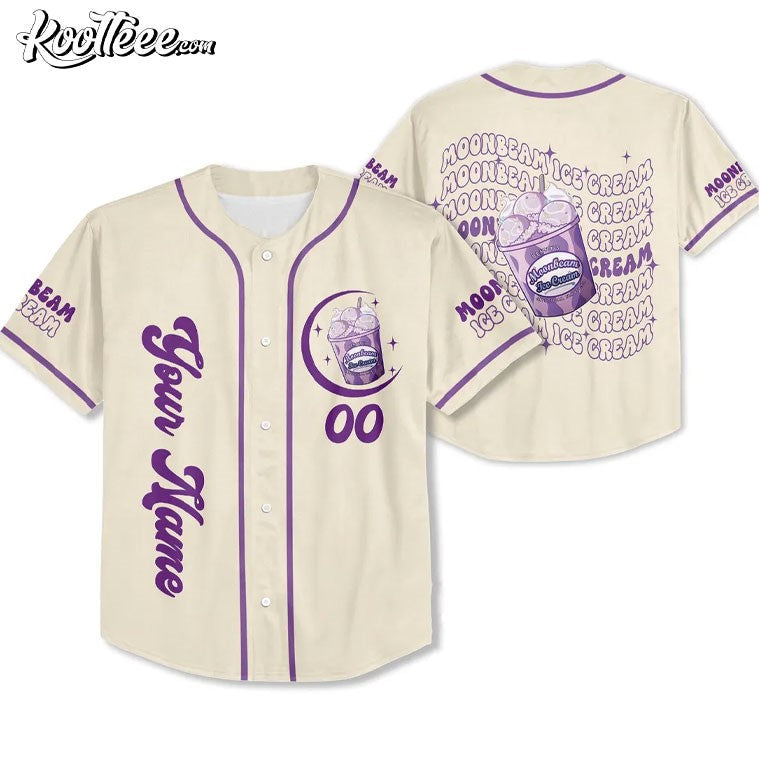 Benson Boone Moonbeam Ice Cream Mystical Magical Custom Baseball Jersey baseball jersey product view 2