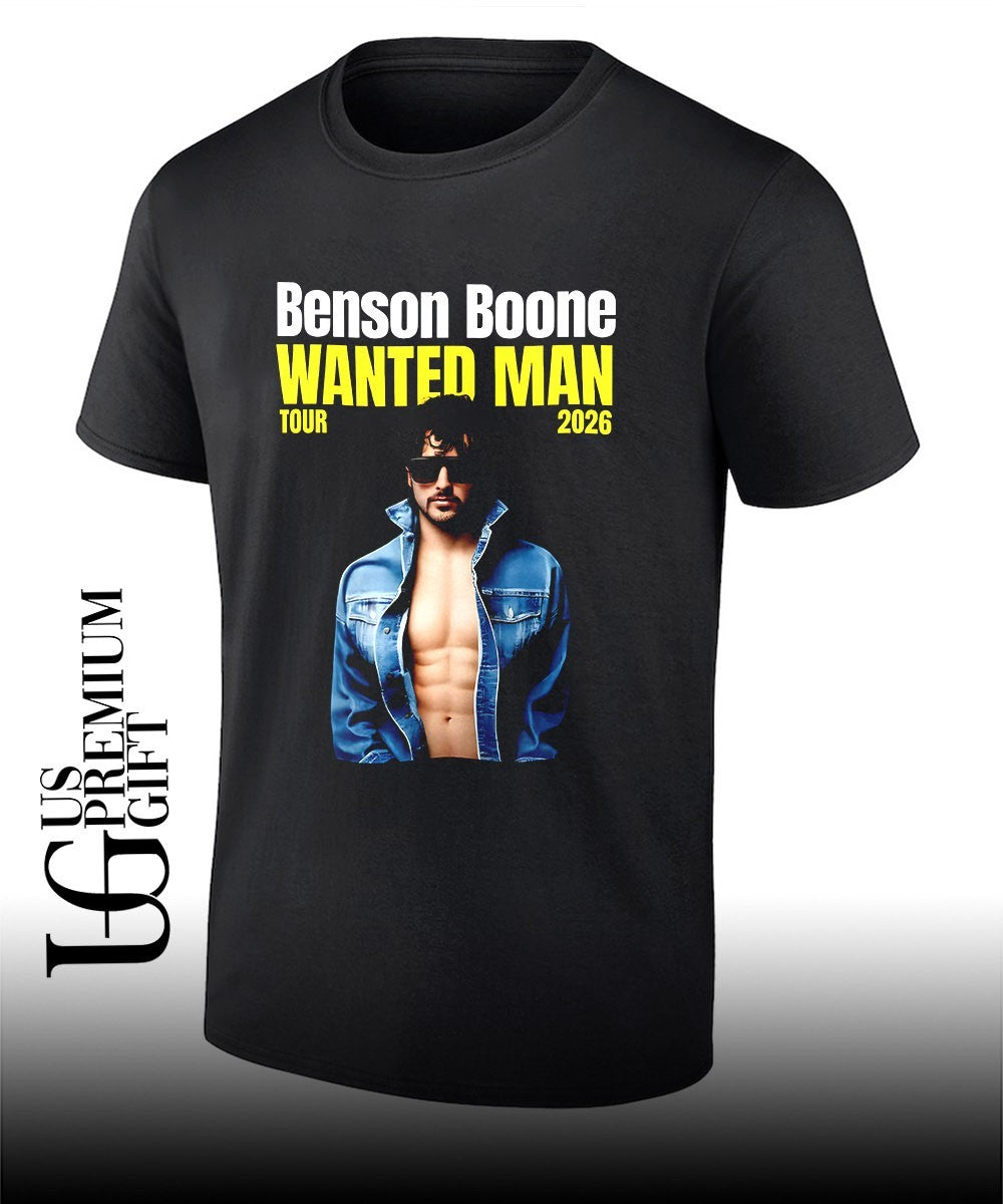 Benson Boone Wanted Man 2026 shirt Unisex T-shirt, Sweatshirt, Hoodie, Long Sleeve Tee - T-Shirt, Sweatshirt, Hoodie