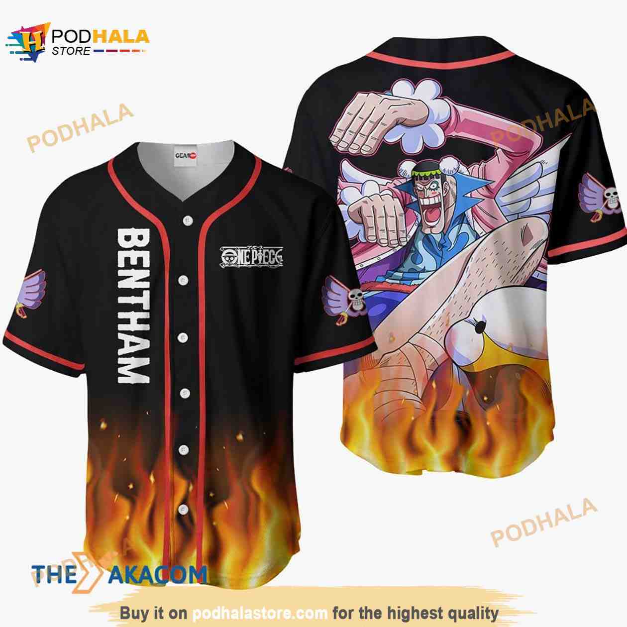 Bentham Anime Gift Christmas For Fan 3D Baseball Jersey Shirt baseball jersey product view 1
