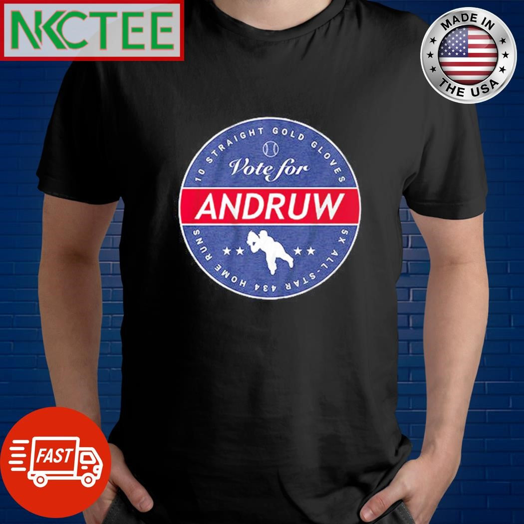 Best 10 Straight Gold Gloves Vote for Andruw Jones circle shirt Unisex T-shirt, Sweatshirt, Hoodie, Long Sleeve Tee - T-Shirt, Sweatshirt, Hoodie