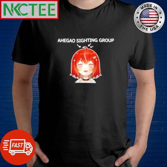 Best Ahegao sighting group shirt Unisex T-shirt, Sweatshirt, Hoodie, Long Sleeve Tee - T-Shirt, Sweatshirt, Hoodie