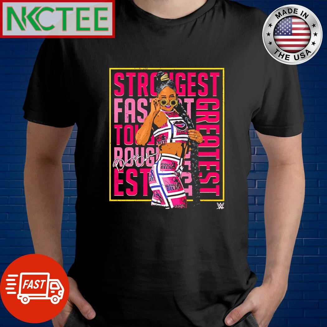 Best Bianca Belair Greatest Pose Strongest signature shirt Unisex T-shirt, Sweatshirt, Hoodie, Long Sleeve Tee - T-Shirt, Sweatshirt, Hoodie