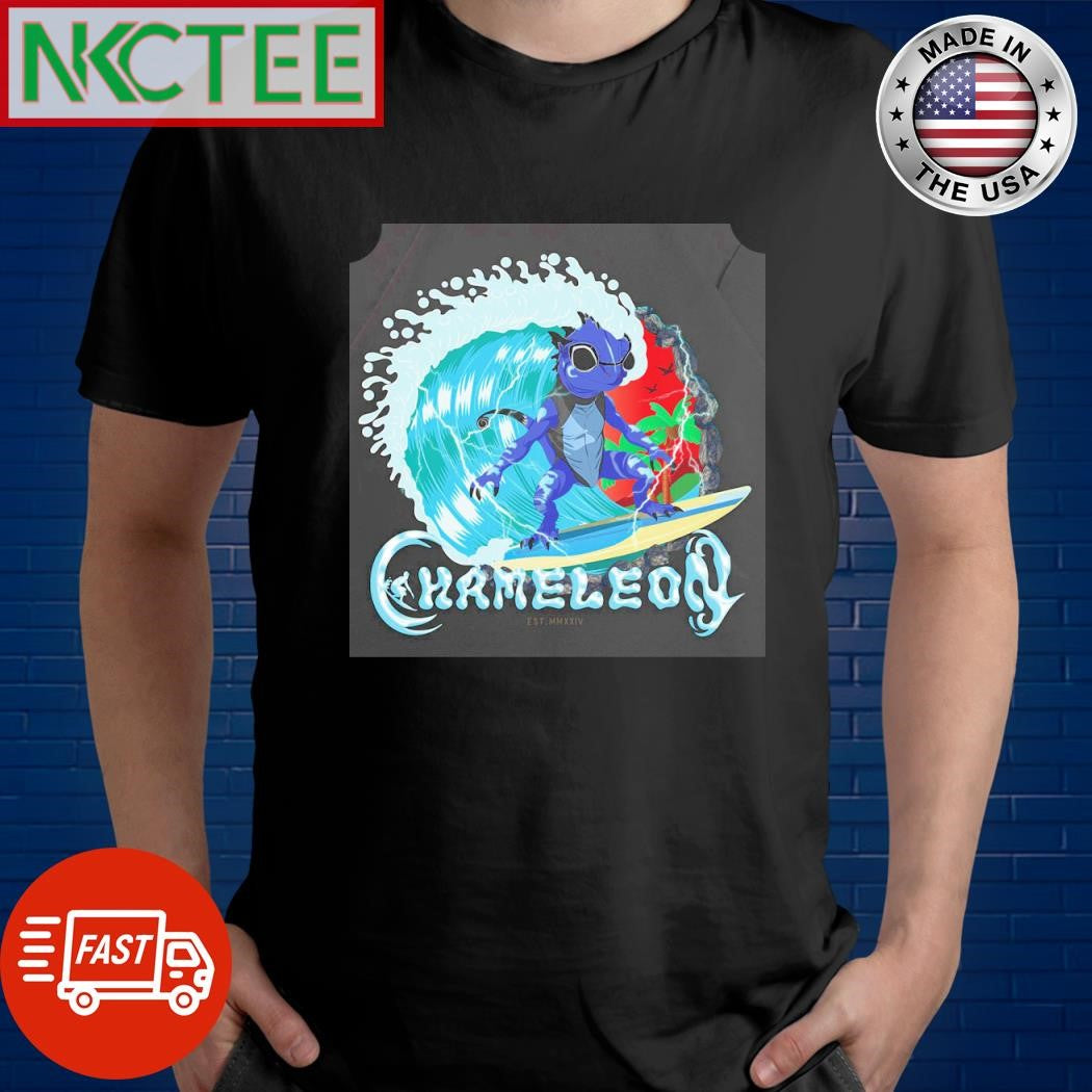 Best Chameleon surfboard beach wave shirt Unisex T-shirt, Sweatshirt, Hoodie, Long Sleeve Tee - T-Shirt, Sweatshirt, Hoodie
