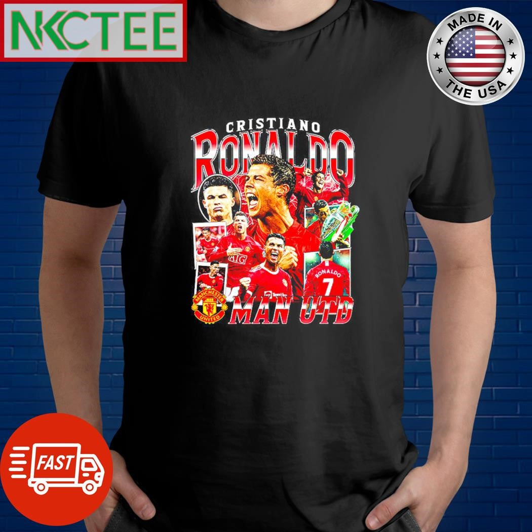 Best Cristiano Ronaldo Man UTD vintage shirt Unisex T-shirt, Sweatshirt, Hoodie, Long Sleeve Tee - T-Shirt, Sweatshirt, Hoodie