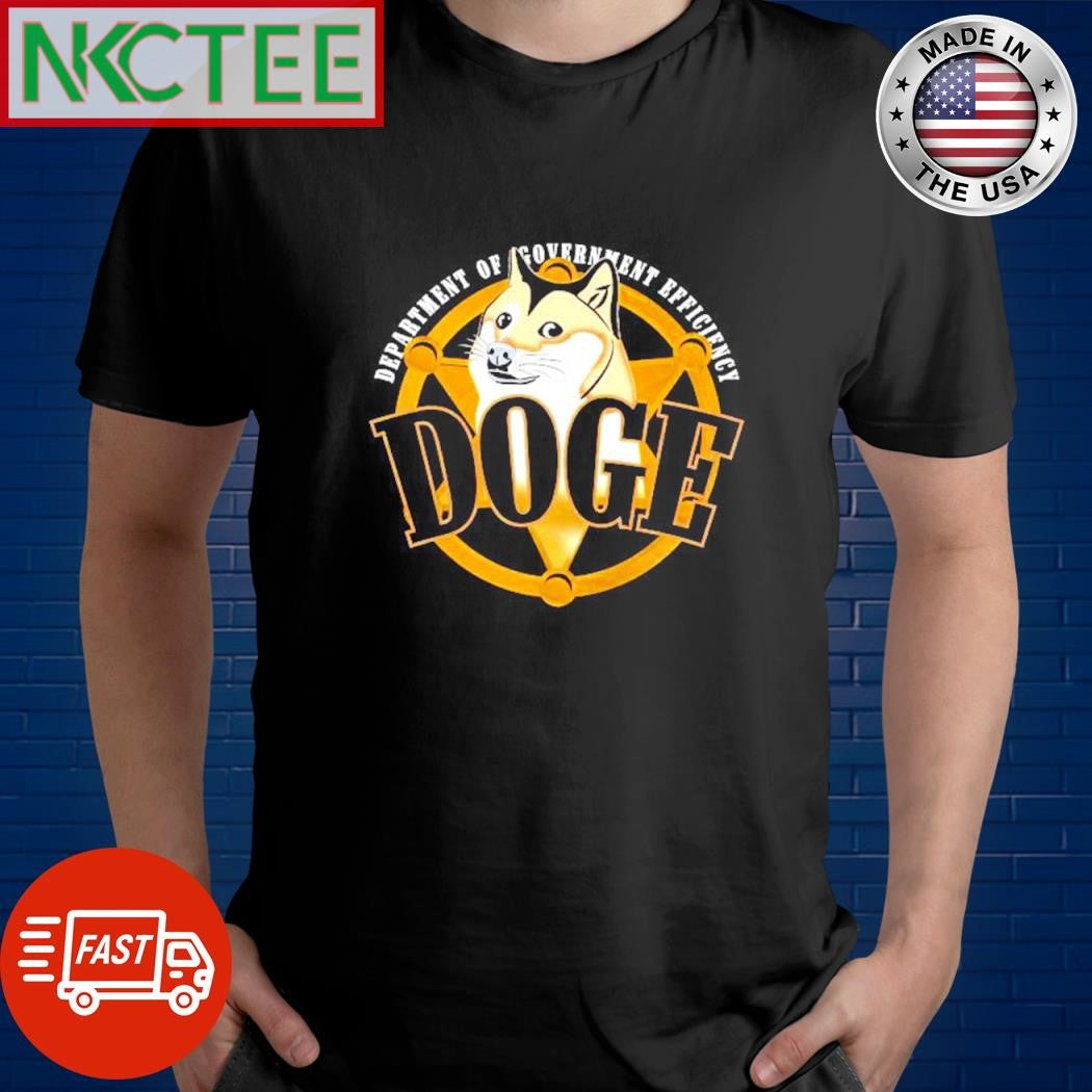 Best Department Of Government Efficiency Doge star shirt Unisex T-shirt, Sweatshirt, Hoodie, Long Sleeve Tee - T-Shirt, Sweatshirt, Hoodie