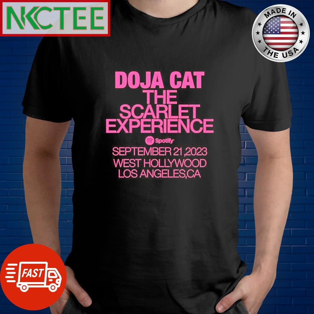 Best Doja Cat The Scarlet Experience Spotify September 21,2023 West Hollywood Los Angeles, Ca shirt - T-Shirt, Sweatshirt, Hoodie