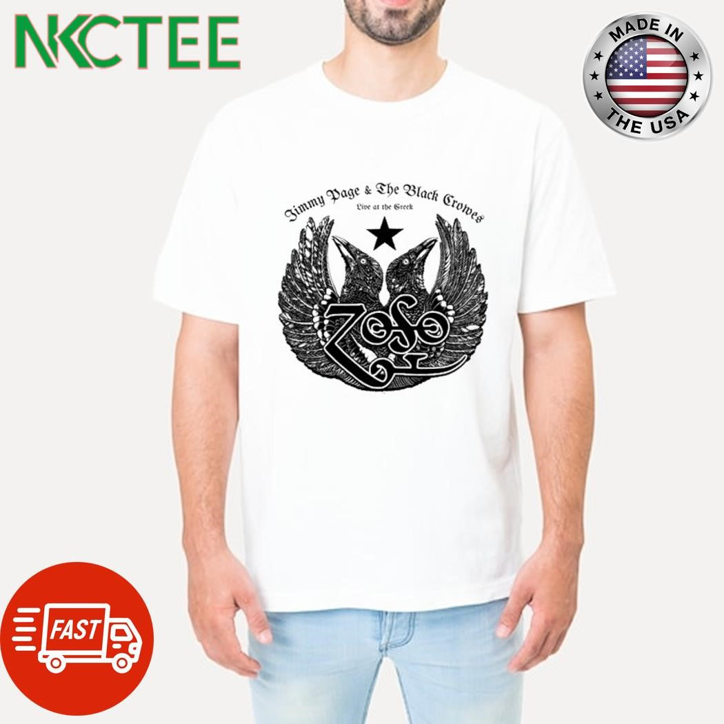 Best Jimmy Page and The Black Crowes Live At The Greek shirt Unisex T-shirt, Sweatshirt, Hoodie, Long Sleeve Tee - T-Shirt, Sweatshirt, Hoodie