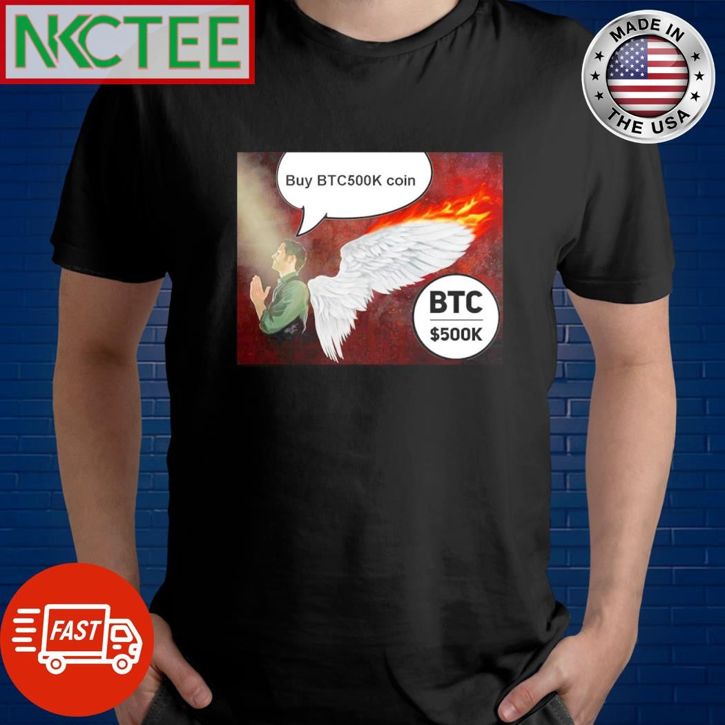 Best Lucifer laughs Heaven wont make you rich… but BTC500K might shirt Unisex T-shirt, Sweatshirt, Hoodie, Long Sleeve Tee - T-Shirt, Sweatshirt, Hoodie