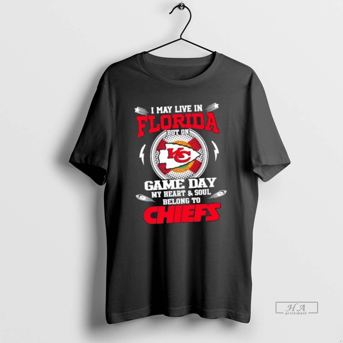 Best Official I May Live In Florida But On Game Day My Heart And Soul Unisex T-shirt, Sweatshirt, Hoodie, Long Sleeve Tee - T-Shirt, Sweatshirt, Hoodie