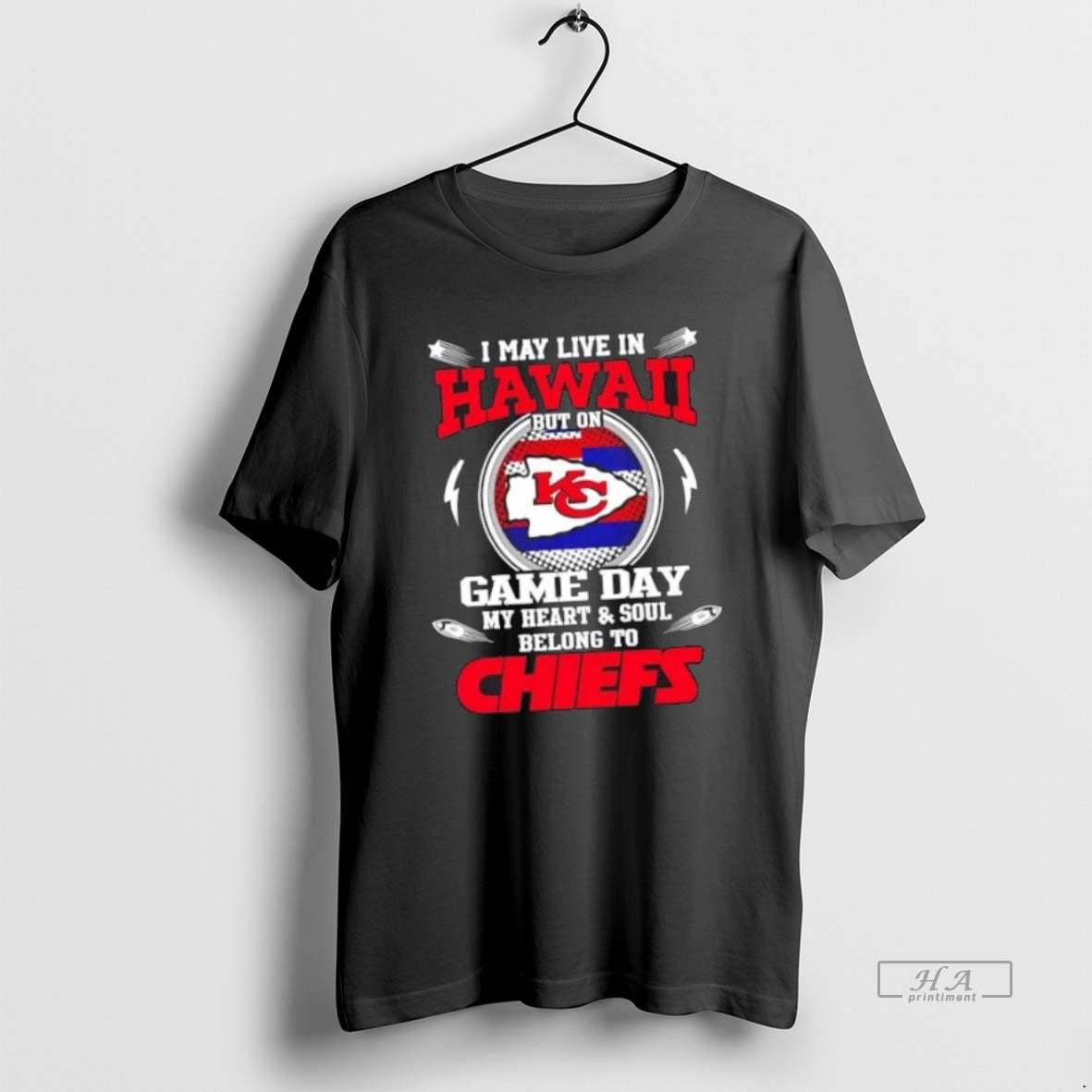 Best Official I May Live In Hawaii But On Game Day My Heart And Soul Unisex T-shirt, Sweatshirt, Hoodie, Long Sleeve Tee - T-Shirt, Sweatshirt, Hoodie