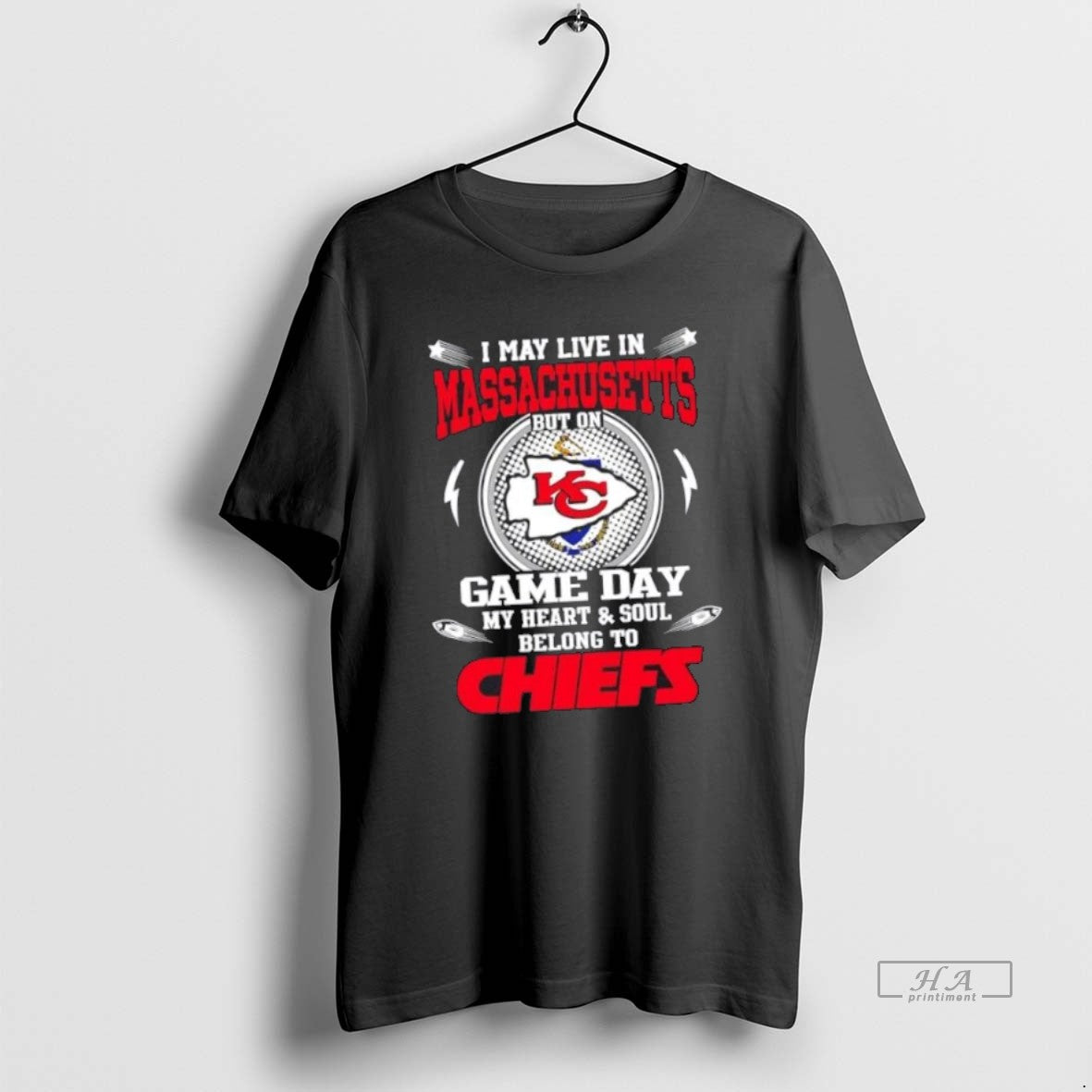Best Official I May Live In Massachusetts But On Game Day My Heart And Soul Unisex T-shirt, Sweatshirt, Hoodie, Long Sleeve Tee - T-Shirt, Sweatshirt, Hoodie