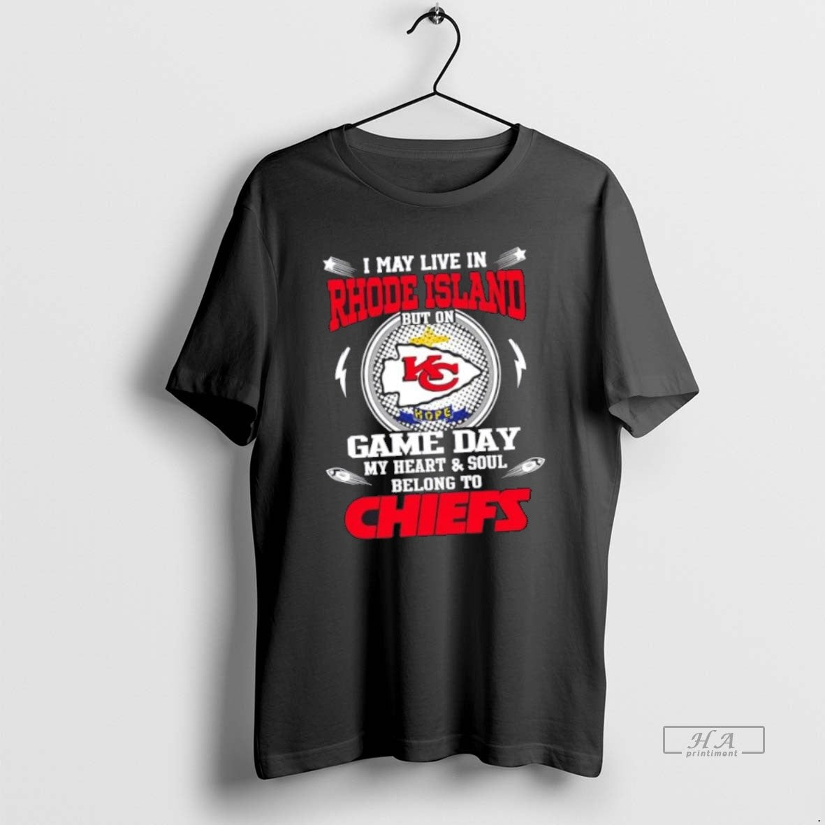 Best Official I May Live In Rhode Island But On Game Day My Heart And Unisex T-shirt, Sweatshirt, Hoodie, Long Sleeve Tee - T-Shirt, Sweatshirt, Hoodie