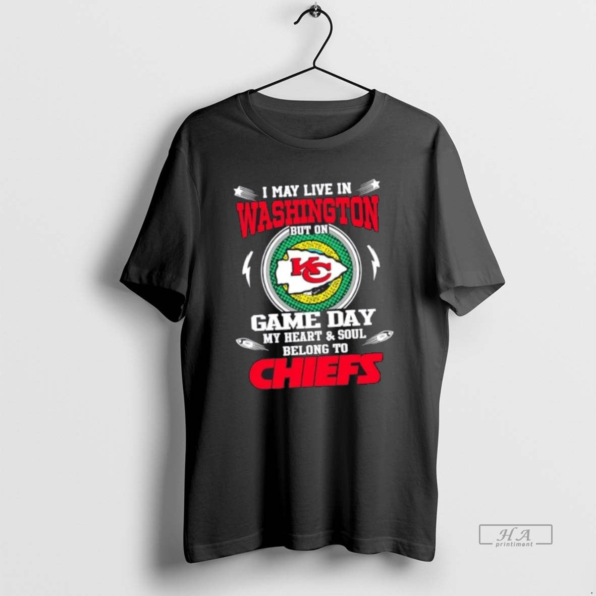Best Official I May Live In Washington But On Game Day My Heart And Soul Unisex T-shirt, Sweatshirt, Hoodie, Long Sleeve Tee - T-Shirt, Sweatshirt, Hoodie