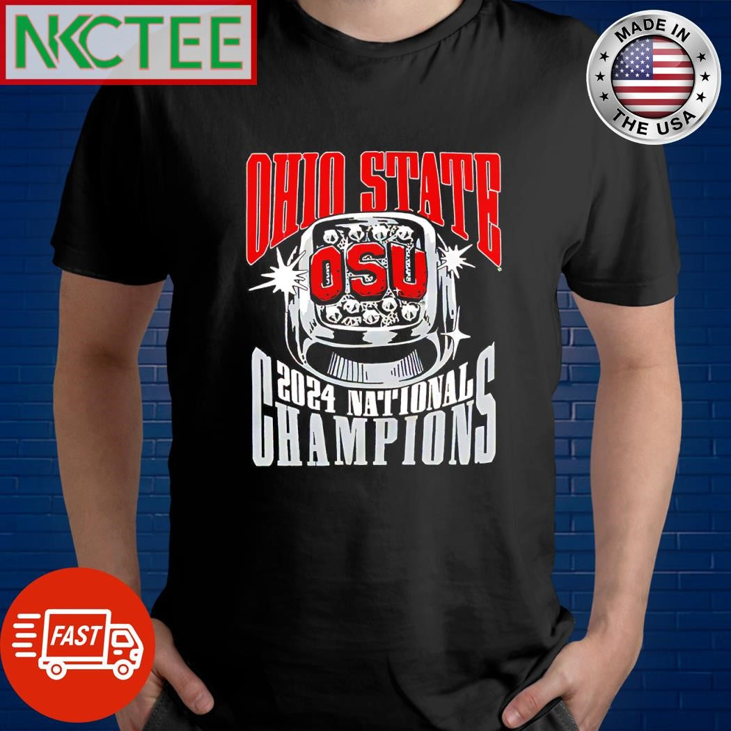 Best Ohio State 2024 National Champions OSU Ring shirt Unisex T-shirt, Sweatshirt, Hoodie, Long Sleeve Tee - T-Shirt, Sweatshirt, Hoodie