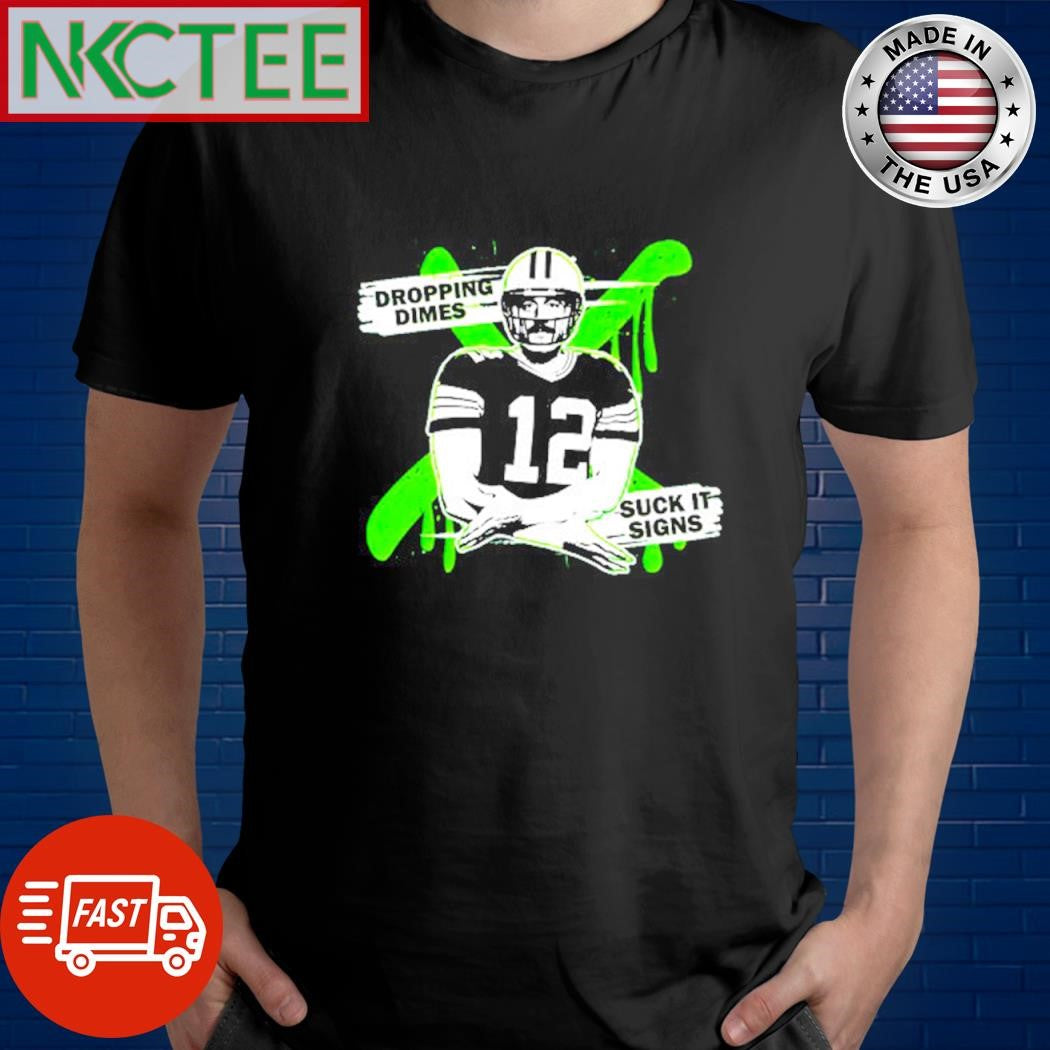 Best Pat Mcafee Show Aaron Rodgers Dropping Dimes Suck It Signs shirt Unisex T-shirt, Sweatshirt, Hoodie, Long Sleeve Tee - T-Shirt, Sweatshirt, Hoodie