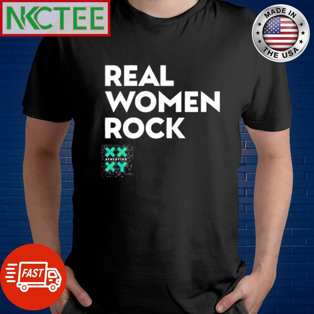 Best Scarlett Johnson Wearing Real Women Rock Shirt Unisex T-shirt, Sweatshirt, Hoodie, Long Sleeve Tee - T-Shirt, Sweatshirt, Hoodie