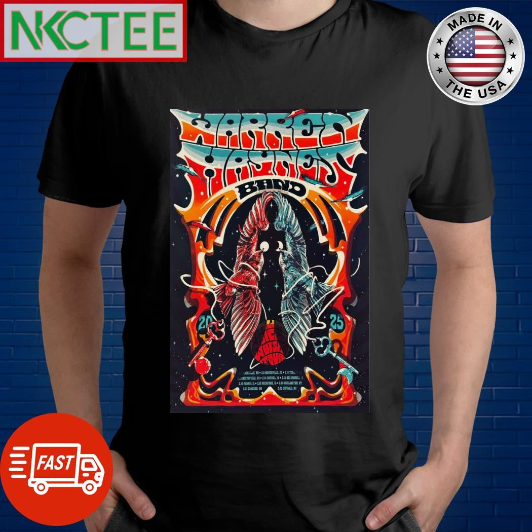 Best Warren Haynes Band Million Voices Whisper Winter Tour 2025 poster Shirt Unisex T-shirt, Sweatshirt, Hoodie, Long Sleeve Tee - T-Shirt, Sweatshirt, Hoodie
