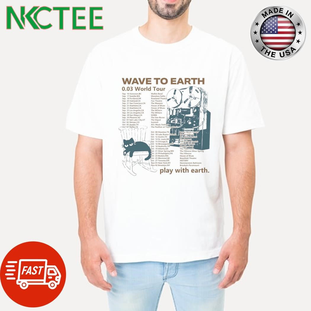 Best Wave To Earth 003 Tour 2024 Play with earth shirt Unisex T-shirt, Sweatshirt, Hoodie, Long Sleeve Tee - T-Shirt, Sweatshirt, Hoodie