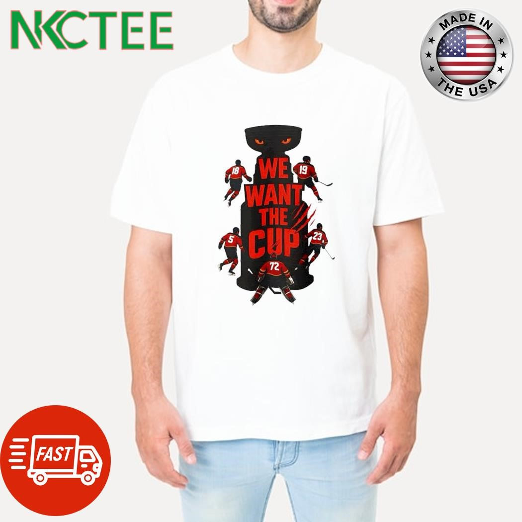 Best We Want the Cup Florida Panthers Stanley Cup 2025 hockey shirt Unisex T-shirt, Sweatshirt, Hoodie, Long Sleeve Tee - T-Shirt, Sweatshirt, Hoodie