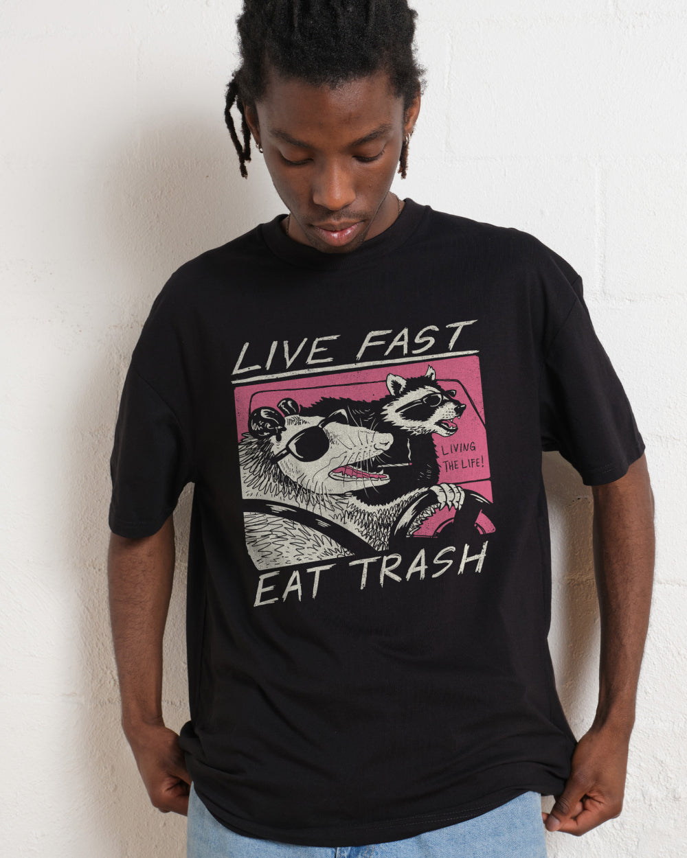Live Fast Eat Trash T-Shirt Unisex T-shirt, Sweatshirt, Hoodie, Long Sleeve Tee - T-Shirt, Sweatshirt, Hoodie