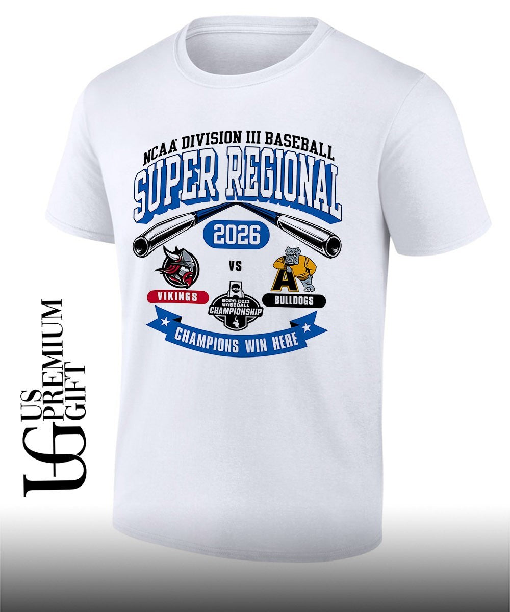 Bethany Lutheran Vikings and Adrian Bulldogs Division III Baseball Super Regional 2026 Champions Win Here shirt - T-Shirt, Sweatshirt, Hoodie