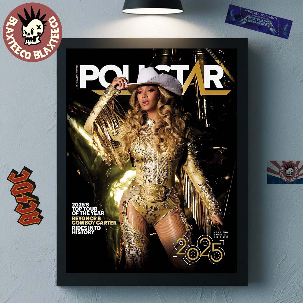 Beyonce Graces The Cover Of Pollstar As Cowboy Carter The Top Tour Of 2025 Year End Special Issue Home Decor Poster Canvas - T-Shirt, Sweatshirt, Hoodie