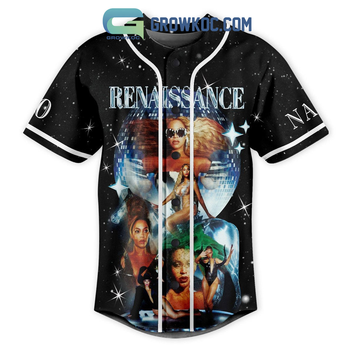 Beyonce Renaissance Personalized Baseball Jersey baseball jersey product view 2