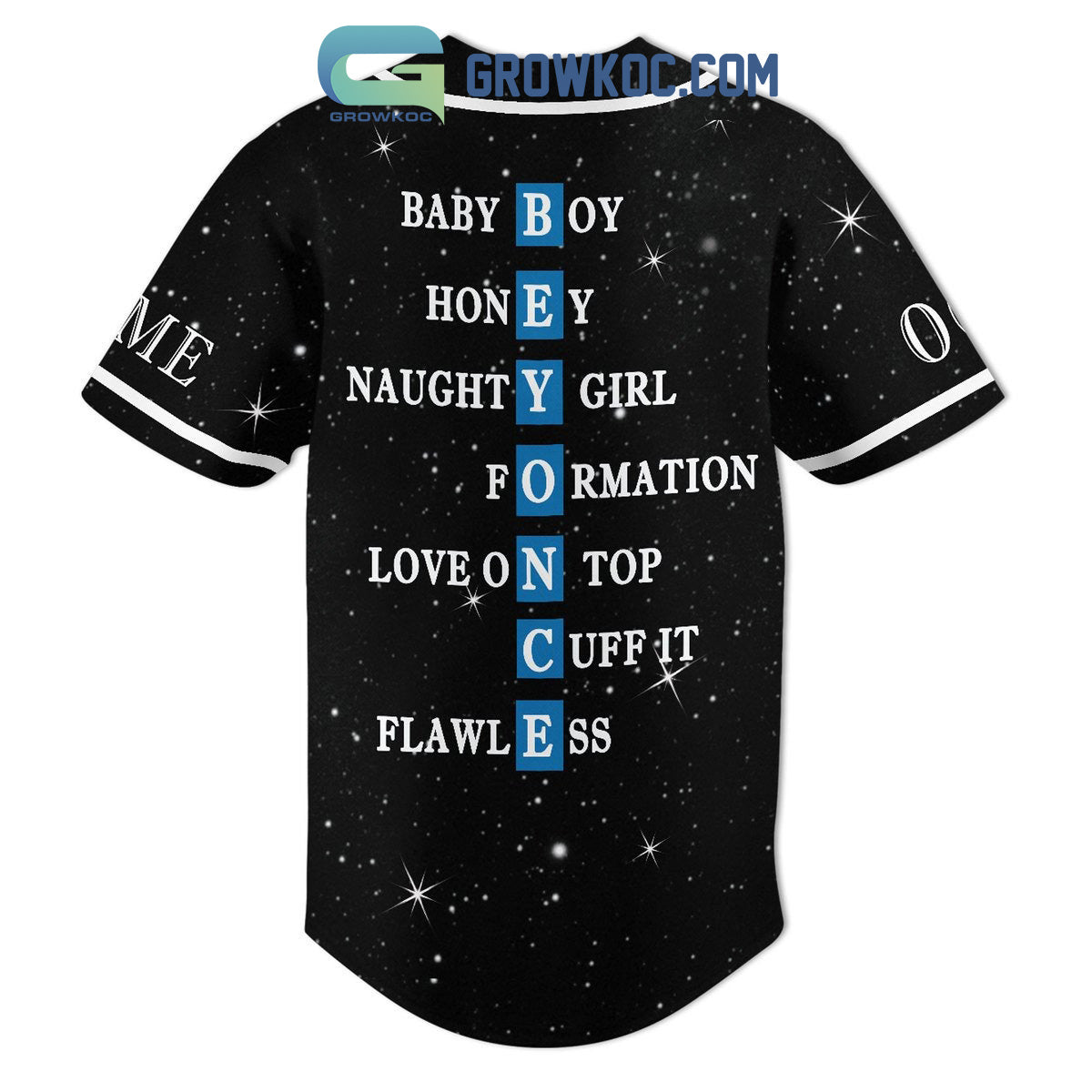 Beyonce Renaissance Personalized Baseball Jersey baseball jersey product view 3