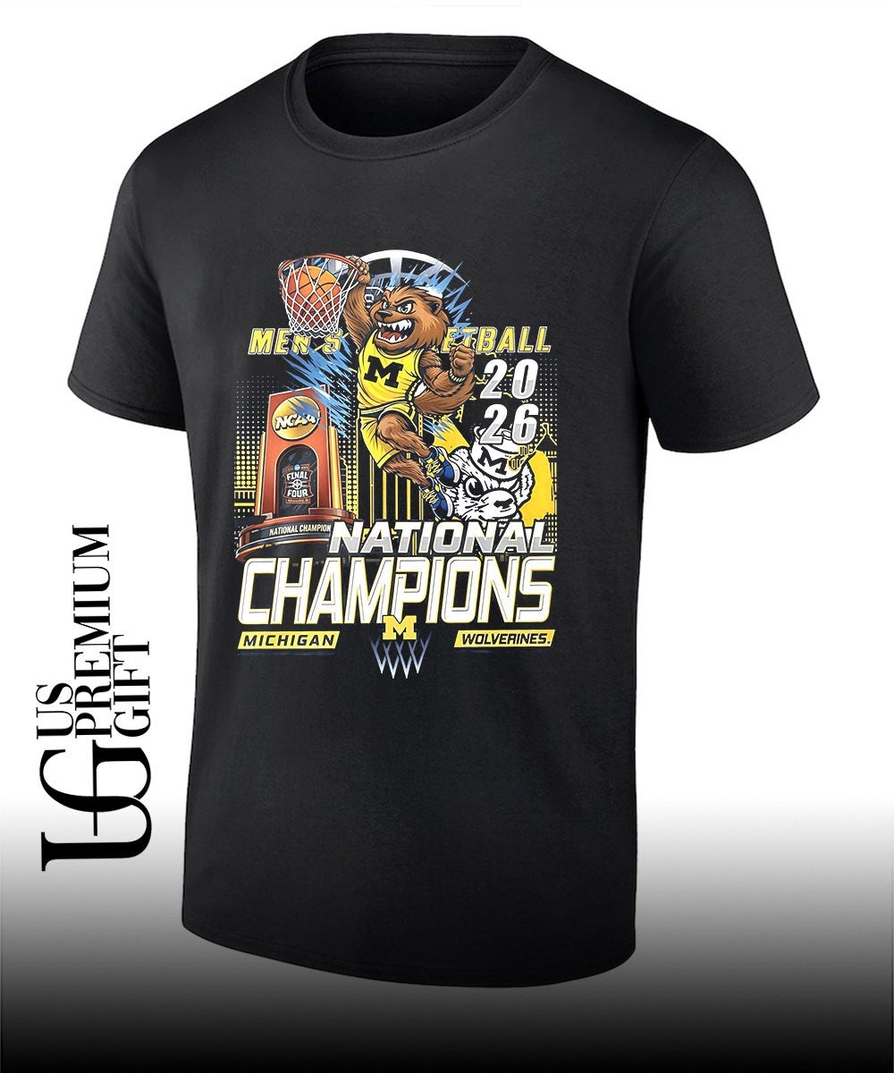 Biff Michigan Wolverines 2026 NCAA Mens Basketball National Champions mascot shirt Unisex T-shirt, Sweatshirt, Hoodie, Long Sleeve Tee - T-Shirt, Sweatshirt, Hoodie
