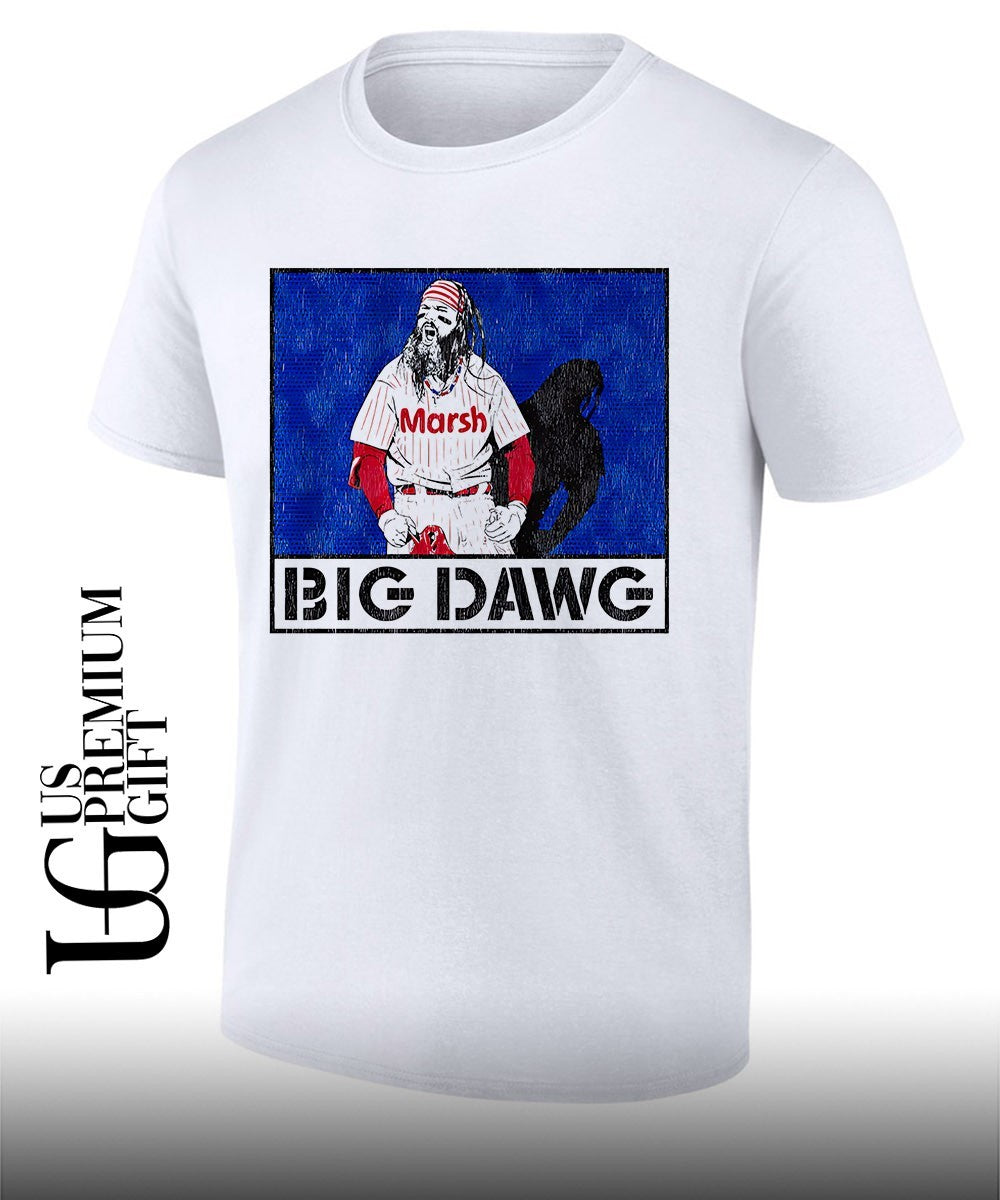 Big Dawg Brandon Marsh Philadelphia Phillies baseball shirt Unisex T-shirt, Sweatshirt, Hoodie, Long Sleeve Tee - T-Shirt, Sweatshirt, Hoodie