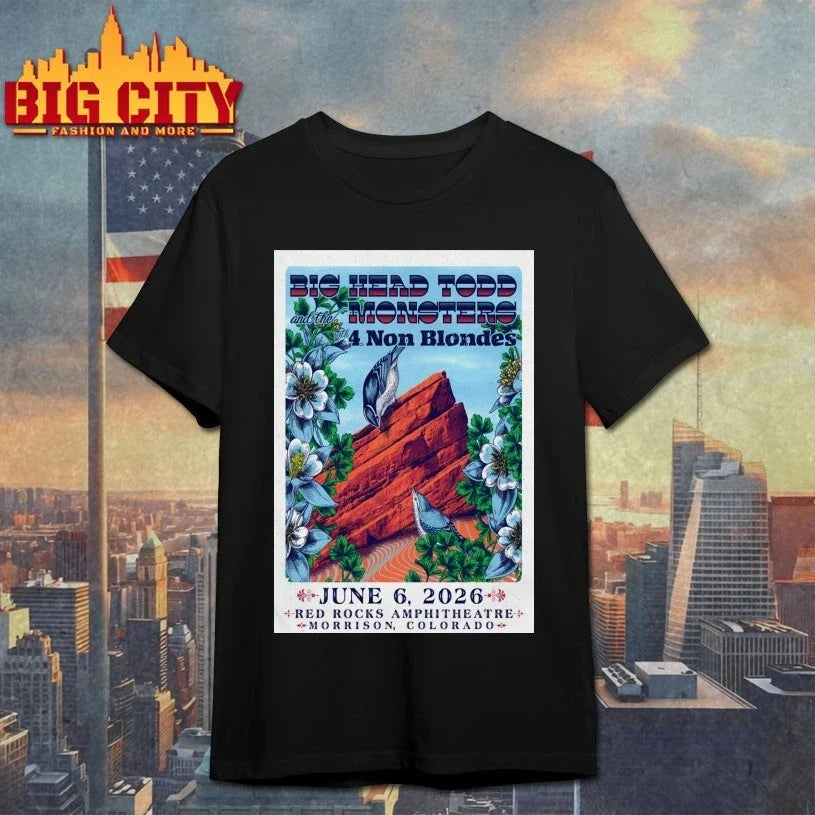 Big Head Todd And The Monsters In Morrison CO On Jun 6 2026 Poster shirt Unisex T-shirt, Sweatshirt, Hoodie, Long Sleeve Tee - T-Shirt, Sweatshirt, Hoodie