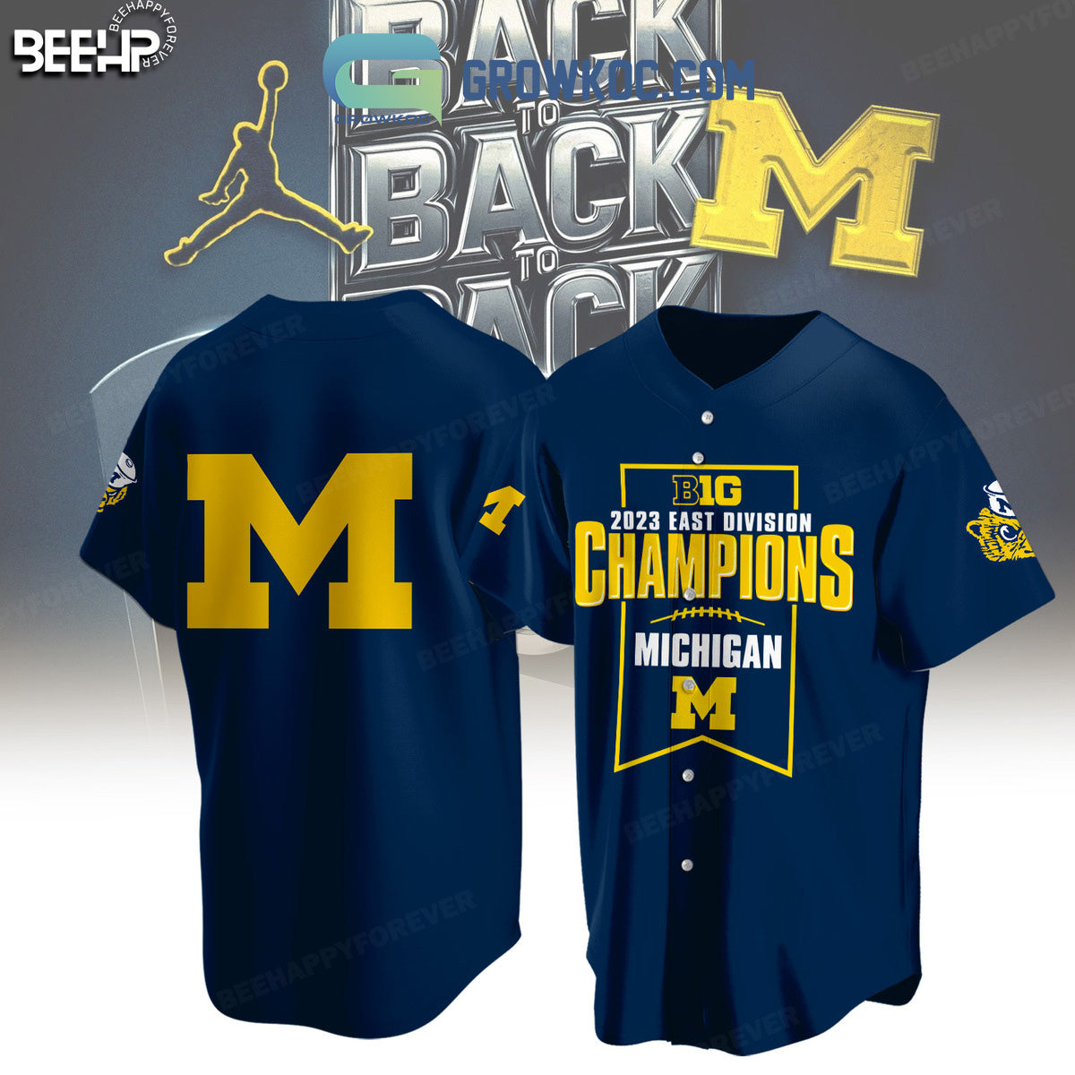 Big Ten 2023 East Division Champions Baseball Jersey baseball jersey product view 1