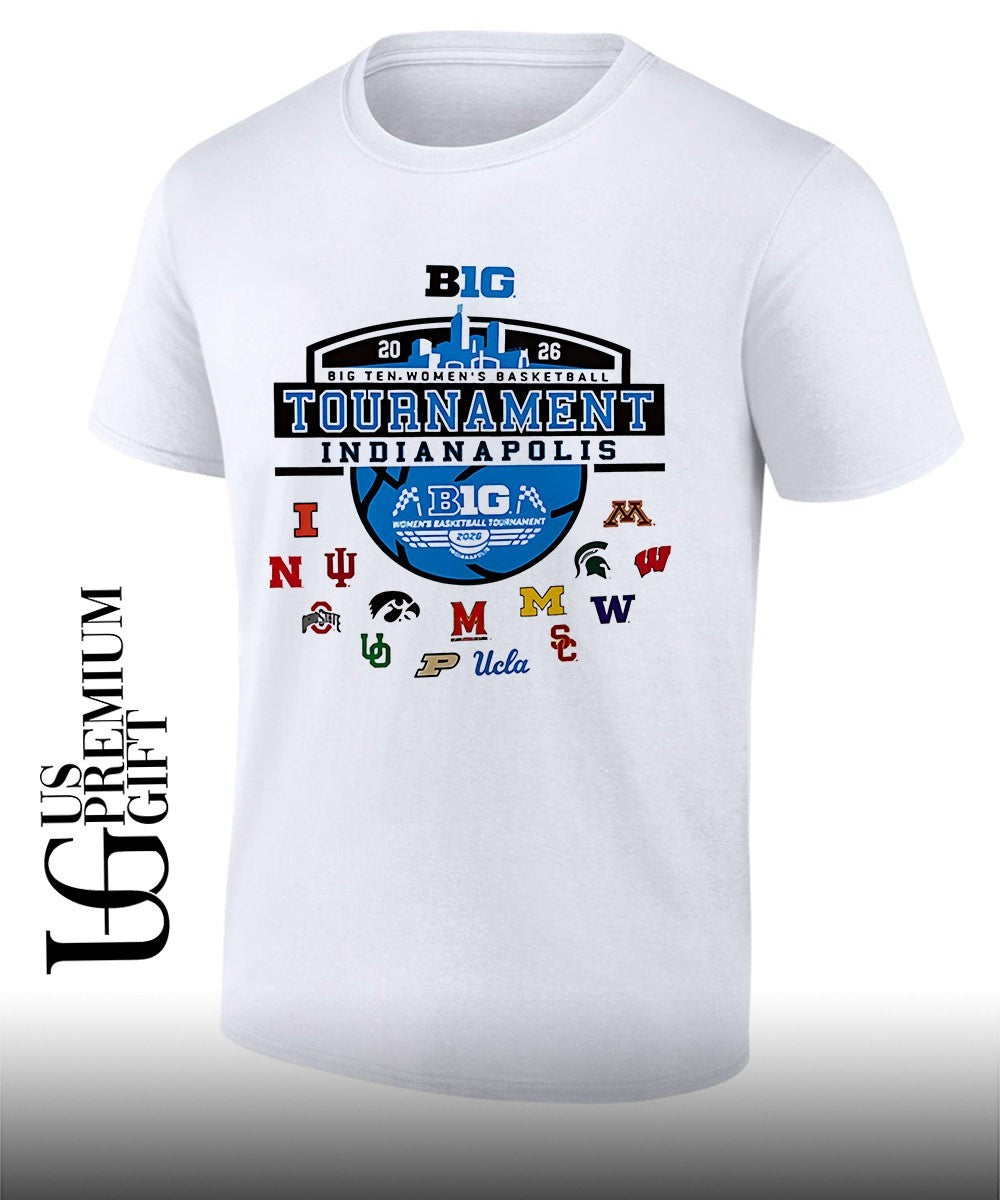 Big Ten 2026 Big Ten Womens Basketball Tournament Skyline shirt Unisex T-shirt, Sweatshirt, Hoodie, Long Sleeve Tee - T-Shirt, Sweatshirt, Hoodie