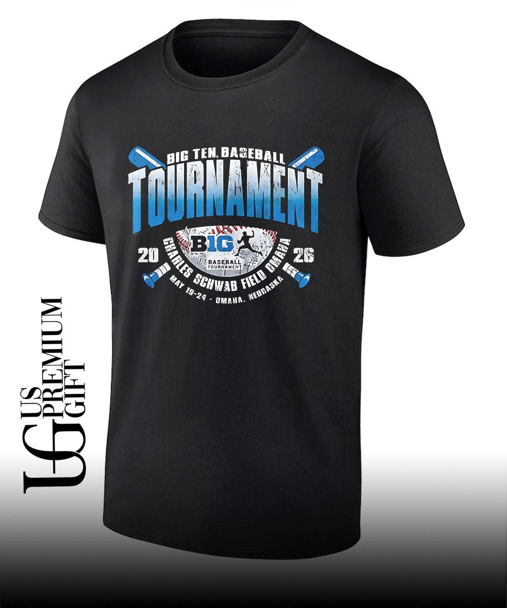 Big Ten Baseball Tournament 2026 Charles Schwab Field Omaha shirt Unisex T-shirt, Sweatshirt, Hoodie, Long Sleeve Tee - T-Shirt, Sweatshirt, Hoodie